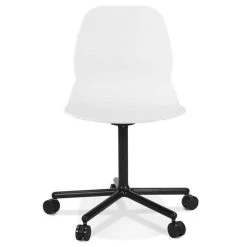 Alterego Chaise De Bureau Moderne 'MAGELLAN' Blanche Sur Roulettes -Magasin Joss & Main chaise de bureau moderne magellan blanche sur roulettes 13144878 35731520 1140x1140