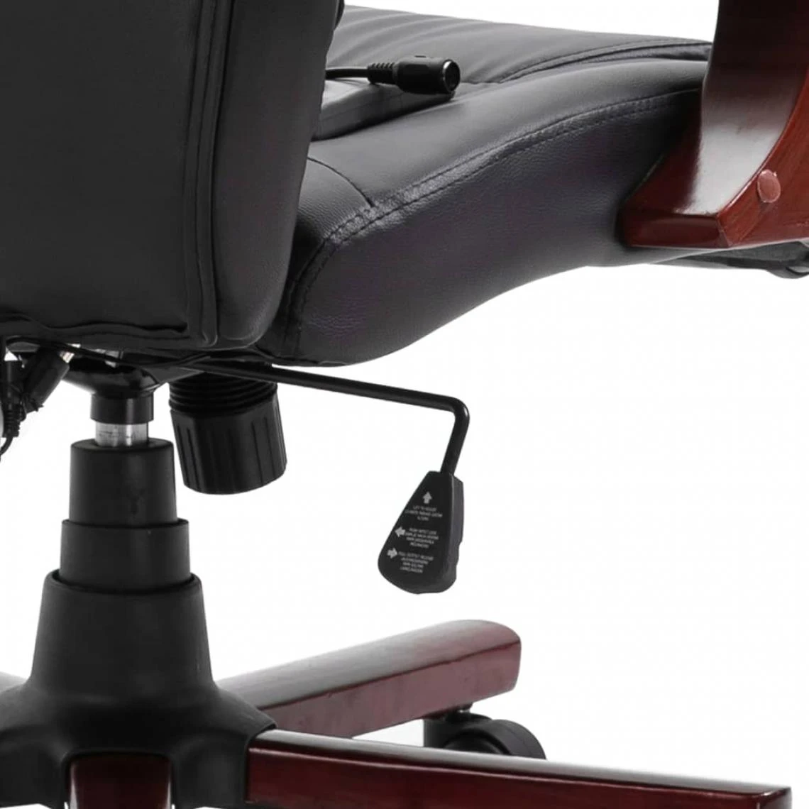 Chunhelife Chaise De Bureau Noir Similicuir 4 Chunhelife Chaise De Bureau Noir Similicuir – Image 4