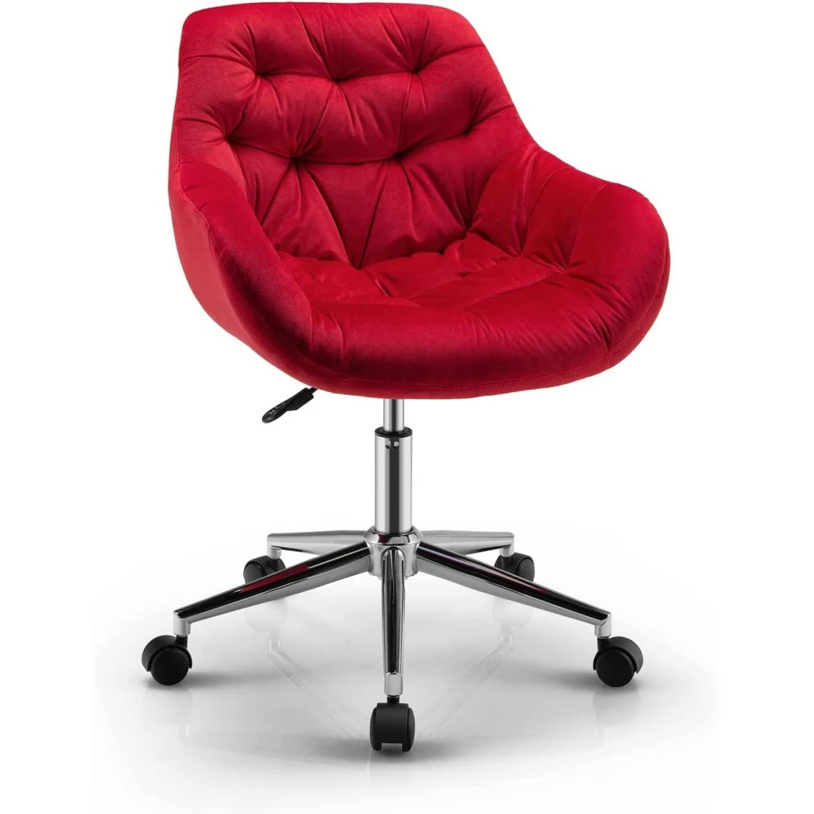 Giantex Chaise De Bureau Pivotante En Velours, Réglable En Hauteur, Avec Cous... 1 Giantex Chaise De Bureau Pivotante En Velours, Réglable En Hauteur, Avec Cous...