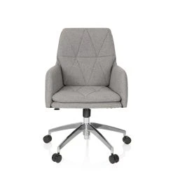 Chaise De Bureau / Pivotante SHAKE 350 Tissu Gris Clair Hjh OFFICE