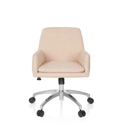 Chaise De Bureau / Pivotante SHAKE 400 En Tissu Brun Clair Hjh OFFICE