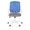 Chaise De Bureau / Pivotante SPRING En Tissu Gris / Bleu Hjh OFFICE
