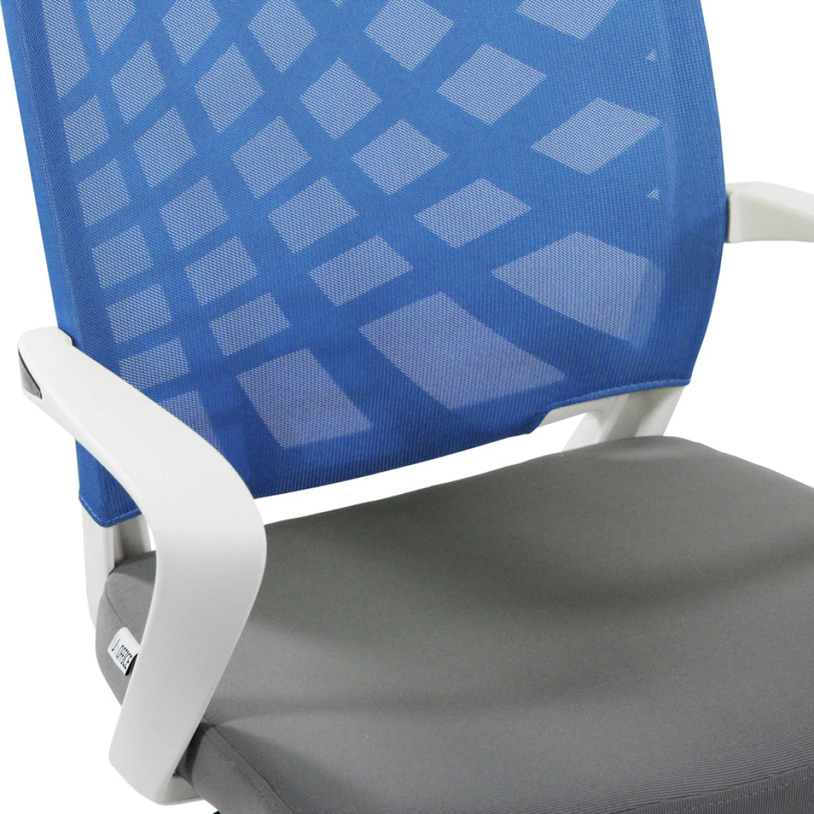 Chaise De Bureau / Pivotante SPRING En Tissu Gris / Bleu Hjh OFFICE 3 Chaise De Bureau / Pivotante SPRING En Tissu Gris / Bleu Hjh OFFICE – Image 3