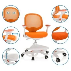 Hjh OFFICE Chaise De Bureau Pour Enfant KID ERGO Tissu/Tissu Maille Orange Hjh OF... 7 Hjh OFFICE Chaise De Bureau Pour Enfant KID ERGO Tissu/Tissu Maille Orange Hjh OF... -Magasin Joss & Main chaise de bureau pour enfant kid ergo tissutissu maille ora 11740982 361488 8 1140x1140