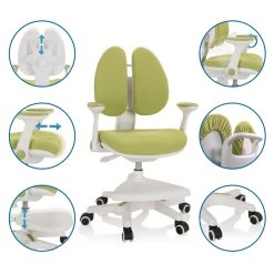 Chaise De Bureau Pour Enfant KID WING Tissu Vert Hjh OFFICE -Magasin Joss & Main chaise de bureau pour enfant kid wing tissu vert hjh office 11740994 362330 1140x1140