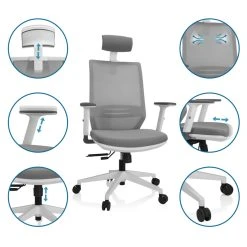 Chaise De Bureau PROFONDO PRO W Tissu Maille / Tissu Gris Hjh OFFICE -Magasin Joss & Main chaise de bureau profondo pro w tissu maille tissu gris hj 12784722 1022252 52 1140x1140