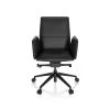 Chaise De Bureau / Siège Pivotant SOLETO Similicuir Noir Hjh OFFICE