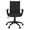 Chaise De Bureau SOFT Tissu Noir Hjh OFFICE