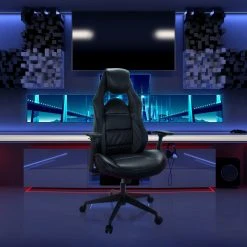 Hjh OFFICE Chaise De Gaming / Chaise De Bureau IMOLA RC 01 Similicuir Noir Hjh OF... -Magasin Joss & Main chaise de gaming chaise de bureau imola rc 01 similicuir n 9117671 1029554 54 1140x1140