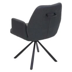 Decoshop26 Chaise De Salle à Manger Fauteuil De Bureau En Tissu Gris Foncé En A... -Magasin Joss & Main chaise de salle a manger fauteuil de bureau en tissu gris fonce en acier design pivotant retro et moderne 040002274 12288156 32735962 1140x1140