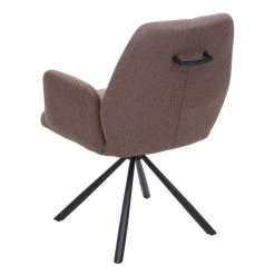 Decoshop26 Chaise De Salle à Manger Fauteuil De Bureau En Tissu Marron En Acier ... -Magasin Joss & Main chaise de salle a manger fauteuil de bureau en tissu marron en acier design pivotant retro et moderne 040002273 12288190 32736132 1140x1140