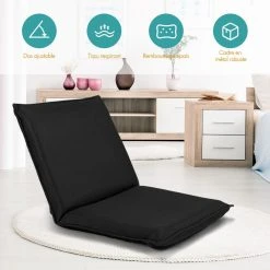 Costway Chaise De Sol Pliable Tatami Inclinable En 6 Position 44 X 54,5 X 53,5... -Magasin Joss & Main chaise de sol pliable tatami inclinable en 6 position 44 x 545 x 535 cm noir 10962912 28635814 1140x1140