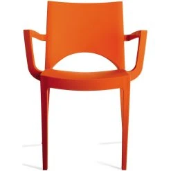 3S. X Home Chaise Design Orange PALERMO