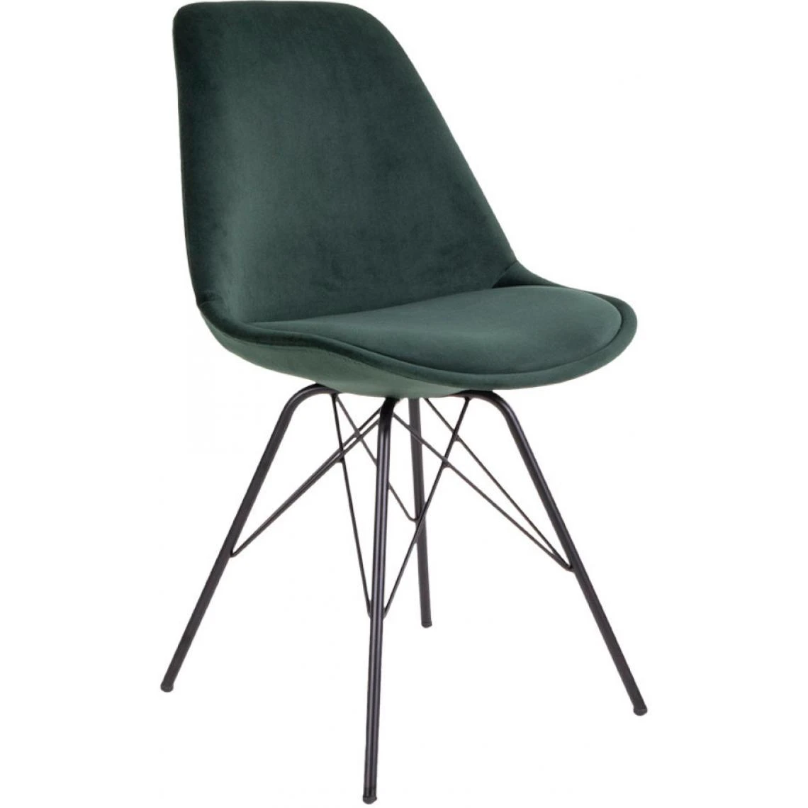 HOUSE NORDIC Chaise Design Velours Vert Foncé KIRSTEN 1 HOUSE NORDIC Chaise Design Velours Vert Foncé KIRSTEN