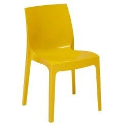 3S. X Home Chaise Design Jaune Laquée LADY
