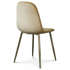 Opjet Chaise En Velours Jaune Piétement Doré L.55 VICTORY -Magasin Joss & Main chaise en velours jaune pietement dore l55 victory design 1194221 4 1140x1140