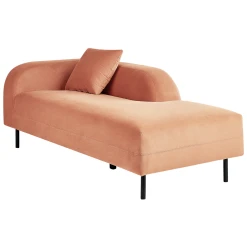 Beliani Chaise Longue Côté Gauche Rose Pêche LE CRAU -Magasin Joss & Main chaise longue cote gauche rose peche le crau 13843728 38387156 1140x1140