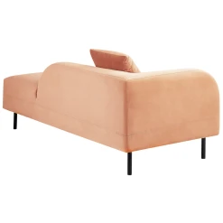 Beliani Chaise Longue Côté Gauche Rose Pêche LE CRAU -Magasin Joss & Main chaise longue cote gauche rose peche le crau 13843728 38387160 1140x1140