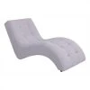 Modern Living Chaise Longue PATIO Tissu Gris Clair