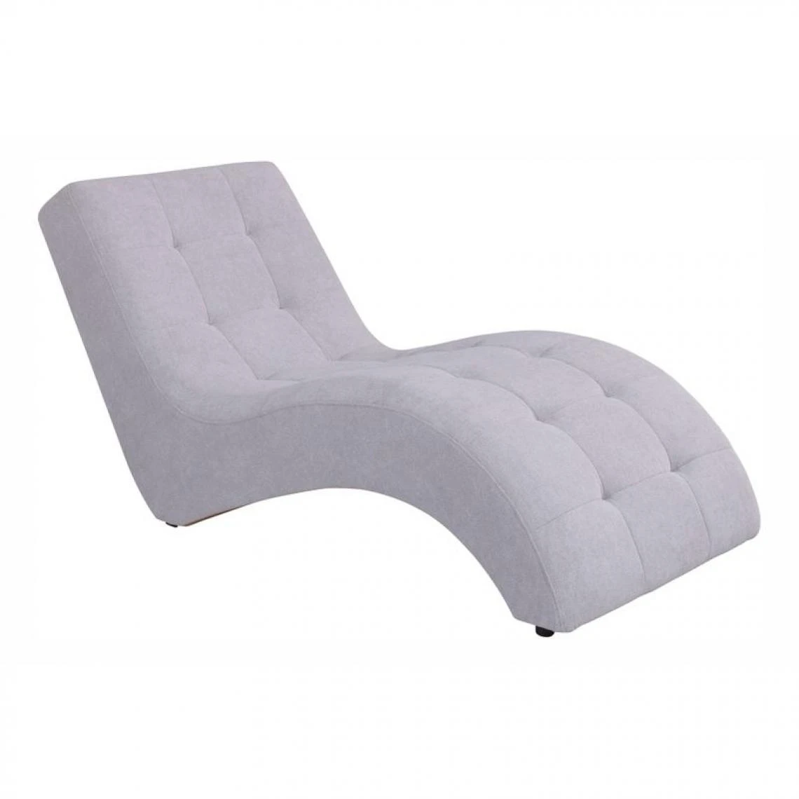 Modern Living Chaise Longue PATIO Tissu Gris Clair 1 Modern Living Chaise Longue PATIO Tissu Gris Clair
