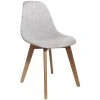 3S. X Home Chaise Scandinave En Maille Grise FJORD