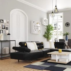 HOUSE NORDIC Chaise Gris Foncé MIDDELFART -Magasin Joss & Main chaise velours gris fonce middelfart design 1162739 5 1140x1140