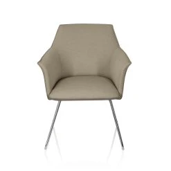 Hjh OFFICE Chaise Visiteur Bureau / Siège Visiteur AREZZO V Tissu / Similicuir B...