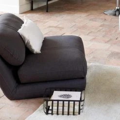 Pegane Chauffeuse Fauteuil Coloris Gris Foncé En Mousse PU - Longueur 82 X P... -Magasin Joss & Main chauffeuse fauteuil coloris gris fonce en mousse pu longueur 82 x profondeur 79 x hauteur 60 cm 10581952 27503778 1140x1140