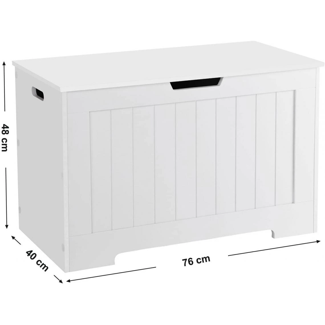 HELLOSHOP26 Coffre De Rangement Banquette Chaussure Bois Blanc 76 Cm 12_0000430 2 HELLOSHOP26 Coffre De Rangement Banquette Chaussure Bois Blanc 76 Cm 12_0000430 – Image 2