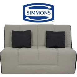 UB DESIGN SALON Canapé Lit Hight Slyde 160 Ressorts Couette Grise