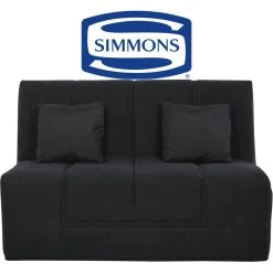 UB DESIGN SALON Canapé Lit Hight Slyde 160 Ressorts Couette Noir