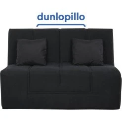 UB DESIGN SALON Canapé Lit Venus Slyde 140 Latex Couette Noire