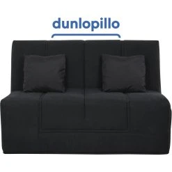 UB DESIGN SALON Canapé Lit Venus Slyde 160 Latex Couette Noire