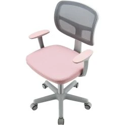 Giantex COSTWAY Chaise De Bureau à Roulettes Pour Enfants,soutien Lombaire, S...