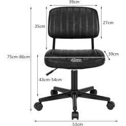 Giantex COSTWAY Chaise De Bureau Pivotante Et Réglable En Hauteur, Tabouret D... -Magasin Joss & Main costway chaise de bureau pivotante et reglable en hauteur tabouret de bureau en cuir pu avec coussin epaiss chaise de travail pour bureau et maison noir 14137052 39413612 1140x1140