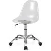 Giantex COSTWAY Chaise De Bureau Transparente Style Scandinave, Chaise Pivotan...