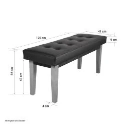Icaverne Distingué Banquette Rembourrée En Pin Anthracite