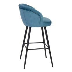 Altobuy DOLCE - Lot De 2 Tabourets Velours Bleu Piètement Métal Noir -Magasin Joss & Main dolce lot de 2 tabourets velours bleu pietement metal noir 14086064 39139592 1140x1140