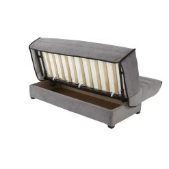 RELAXIMA - Banquette Lit Clic Clac Gris Emylia - Matelas Mousse HR35kg... -Magasin Joss & Main eleanasouriscoffre