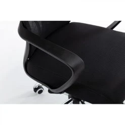 Hucoco ELIASS - Fauteuil De Bureau Ergonomique - Hauteur Ajustable - Avec Acc... -Magasin Joss & Main eliass fauteuil de bureau ergonomique hauteur ajustable avec accoudoirs chaise de bureau teletravail noir 9727708 25184968 1140x1140