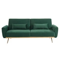 Vente-unique Ensemble Canapé 3 Places Convertible Clic-clac Vert Sapin LAUNEI Et T... -Magasin Joss & Main ensemble canape 3 places convertible clic clac vert sapin launei et tapis taupe dolce 13900210 38536582 1140x1140