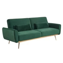 Vente-unique Ensemble Canapé 3 Places Convertible Clic-clac Vert Sapin LAUNEI Et T... -Magasin Joss & Main ensemble canape 3 places convertible clic clac vert sapin launei et tapis taupe dolce 13900210 38536584 1140x1140