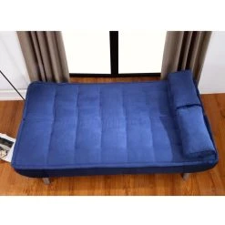 Vente-unique Ensemble Canapé Convertible Clic-clac Bleu MISHAN Et Tapis Gris BUNNY 8 Vente-unique Ensemble Canapé Convertible Clic-clac Bleu MISHAN Et Tapis Gris BUNNY -Magasin Joss & Main ensemble canape convertible clic clac bleu mishan et tapis gris bunny 13900212 38536592 1140x1140