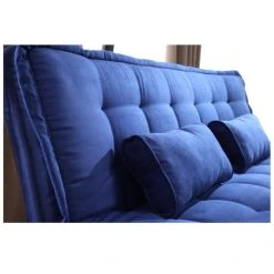 Vente-unique Ensemble Canapé Convertible Clic-clac Bleu MISHAN Et Tapis Gris BUNNY 9 Vente-unique Ensemble Canapé Convertible Clic-clac Bleu MISHAN Et Tapis Gris BUNNY -Magasin Joss & Main ensemble canape convertible clic clac bleu mishan et tapis gris bunny 13900212 38536594 1140x1140