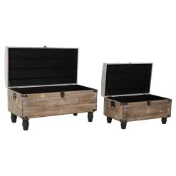 Pegane Ensemble De 2 Banquettes Coffres En Bois Et Polyester Coloris Beige -Magasin Joss & Main ensemble de 2 banquettes coffres en bois et polyester coloris beige 13600996 37358614 1140x1140