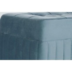 Pegane Ensemble De 2 Banquettes Coffres En Bois Et Polyester Coloris Bleu Cie... -Magasin Joss & Main ensemble de 2 banquettes coffres en bois et polyester coloris bleu ciel naturel 13616296 37458454 1140x1140