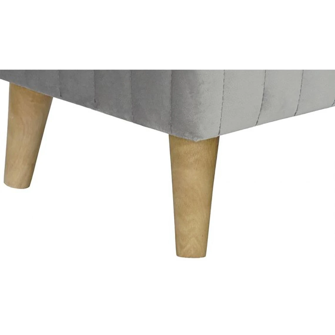 Pegane Ensemble De 2 Banquettes Coffres En Bois Et Polyester Coloris Gris/Nat... 2 Pegane Ensemble De 2 Banquettes Coffres En Bois Et Polyester Coloris Gris/Nat... – Image 2