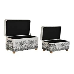 Pegane Ensemble De 2 Banquettes / Coffres En MDF Et Polyester Coloris Naturel... 7 Pegane Ensemble De 2 Banquettes / Coffres En MDF Et Polyester Coloris Naturel... -Magasin Joss & Main ensemble de 2 banquettes coffres en mdf et polyester coloris naturel vert 13616302 37458480 1140x1140