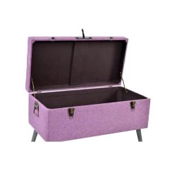 Magasin Joss & Main -Magasin Joss & Main ensemble de 2 banquettes coffres en metal et polyester coloris noir fuschia 13616298 37458460 1140x1140
