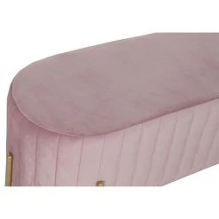 Pegane Ensemble De 2 Banquettes En Métal Et Polyester Coloris Rose Et Pieds ... -Magasin Joss & Main ensemble de 2 banquettes en metal et polyester coloris rose et pieds dore 13600890 37358118 1140x1140